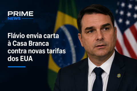 Flávio envia carta à Casa Branca contra novas tarifas dos EUA e afirma confiar em vitória nas eleições