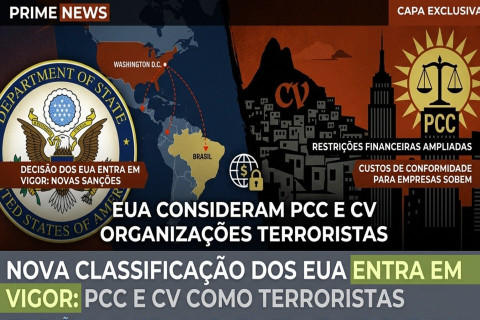 Entra em vigor decisão dos EUA de considerar facções brasileiras como organizações terroristas