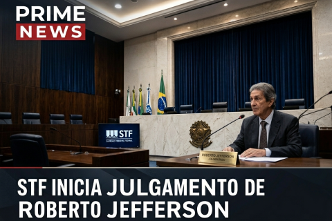 STF inicia julgamento sobre recurso de Roberto Jefferson contra multa; Moraes e Dino votam pela rejeição