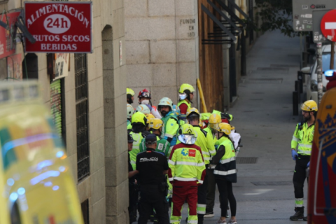 Prédio desaba parcialmente no centro de Madri; há ao menos dez feridos