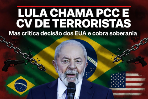 Lula Endurece Contra Facções: “PCC e CV São Terroristas para o Povo Brasileiro”, Mas Rebate EUA e Defende Soberania