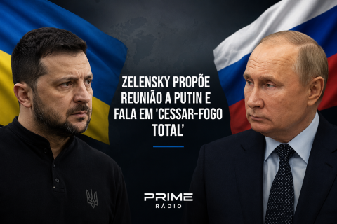 Zelensky propõe encontro com Putin e defende cessar-fogo total durante negociações