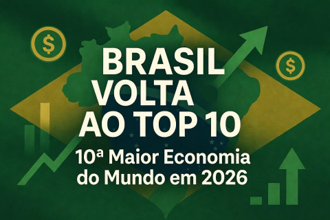 Brasil deve voltar a ser a 10ª maior economia do mundo em 2026