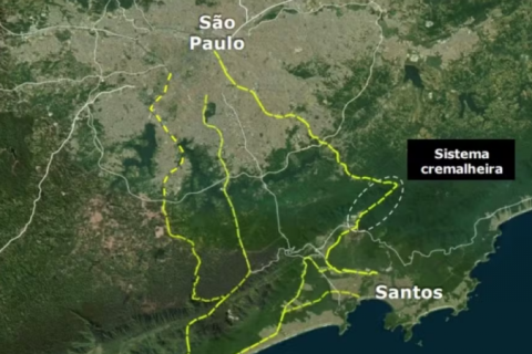 Governo de SP divulga trajetos do trem entre Santos e São Paulo