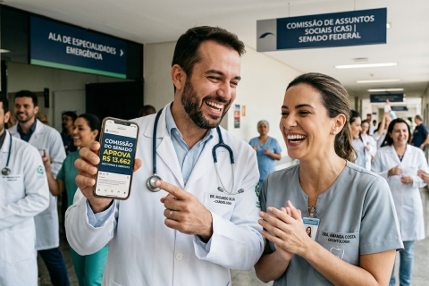 Comissão do Senado aprova novo piso salarial para médicos e dentistas