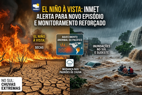 Inmet alerta para condições favoráveis a novo episódio de El Niño e reforça monitoramento do Pacífico