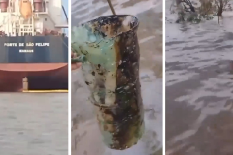 Comunidade de Outeiro denuncia despejo de óleo em rio de Belém às vésperas da COP30