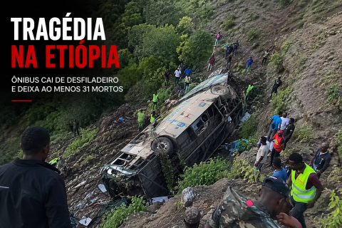 Ônibus cai em desfiladeiro de cerca de 100 metros e deixa ao menos 31 mortos na Etiópia
