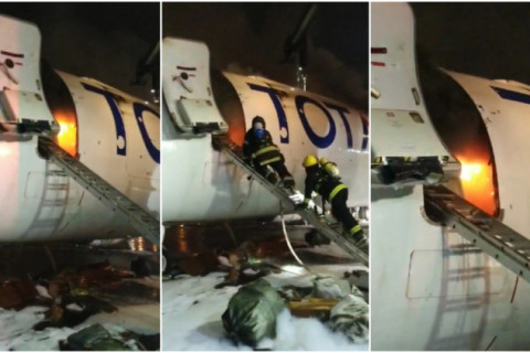 Incêndio atinge aeronave de carga no Aeroporto de Guarulhos em São Paulo