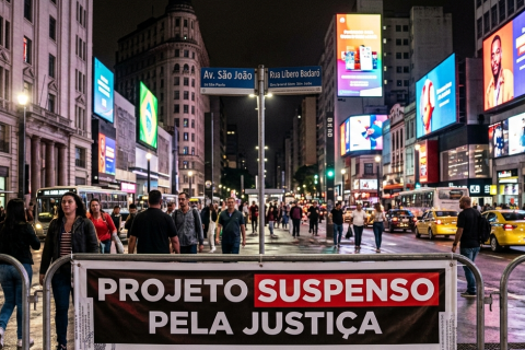 Justiça nega recurso e mantém suspensão do projeto da “Times Square Paulistana”