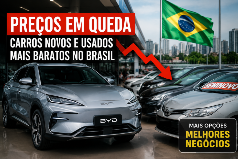 Avanço de carros chineses no Brasil reduz preços de veículos novos e usados