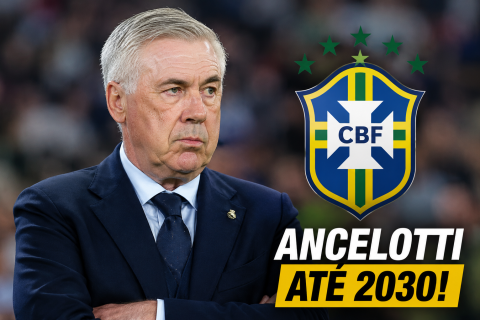 Ancelotti seguirá no comando da Seleção Brasileira até 2030, reafirma diretor da CBF