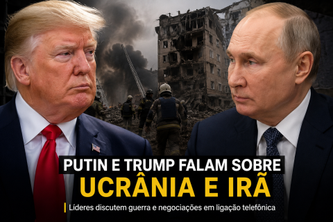 Putin fala sobre Ucrânia e guerra no Irã em ligação com Trump