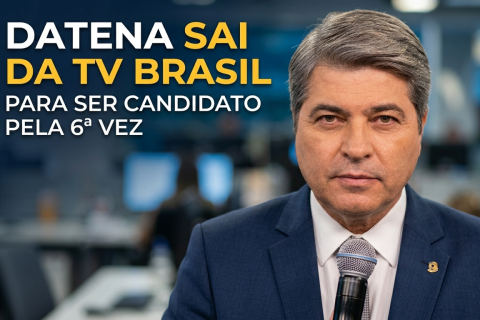 José Luiz Datena encerra contrato com a EBC e confirma saída da TV Brasil para disputar as eleições