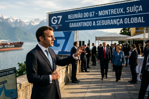 Macron diz que G7 discutirá reabertura de Ormuz no longo prazo após avanço de acordo entre Irã e EUA