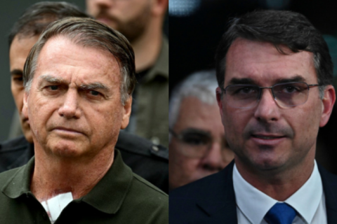 ‘Estão brincando com a vida do meu pai’, diz Flávio após Bolsonaro ser internado