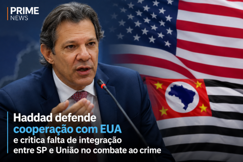 Haddad defende cooperação com EUA e critica falta de integração entre SP e União no combate ao crime