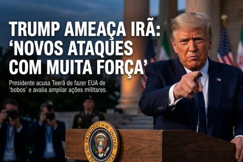 Trump acusa Irã de fazer EUA de “bobos” e ameaça novos ataques “com muita força”