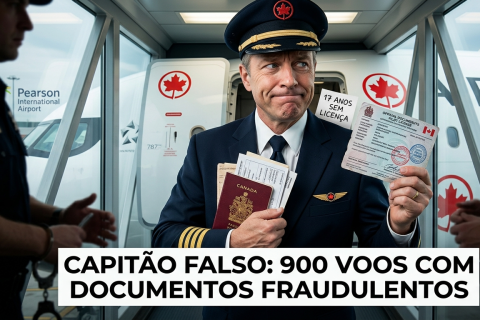 Piloto da Air Canada é acusado de voar por 17 anos com licença falsificada